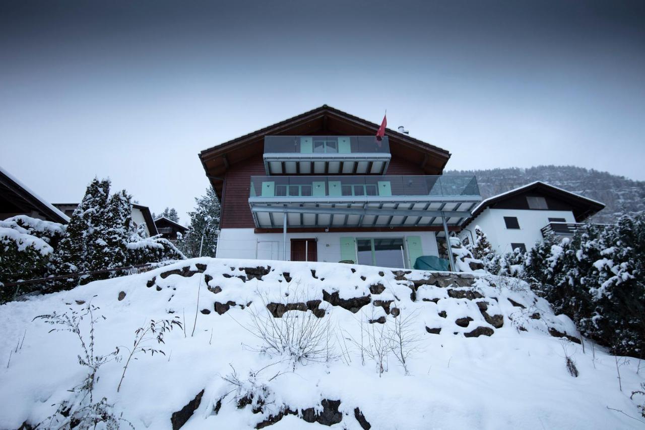 Exklusives Chalet mit traumhafter See- und Bergsicht Seelisberg Exterior foto
